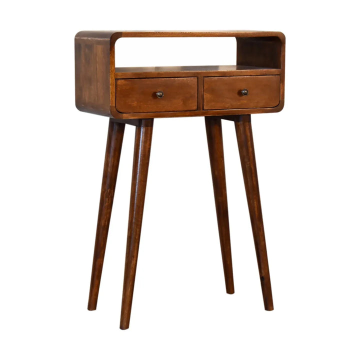 Mini Chestnut Console Table - TidySpaces
