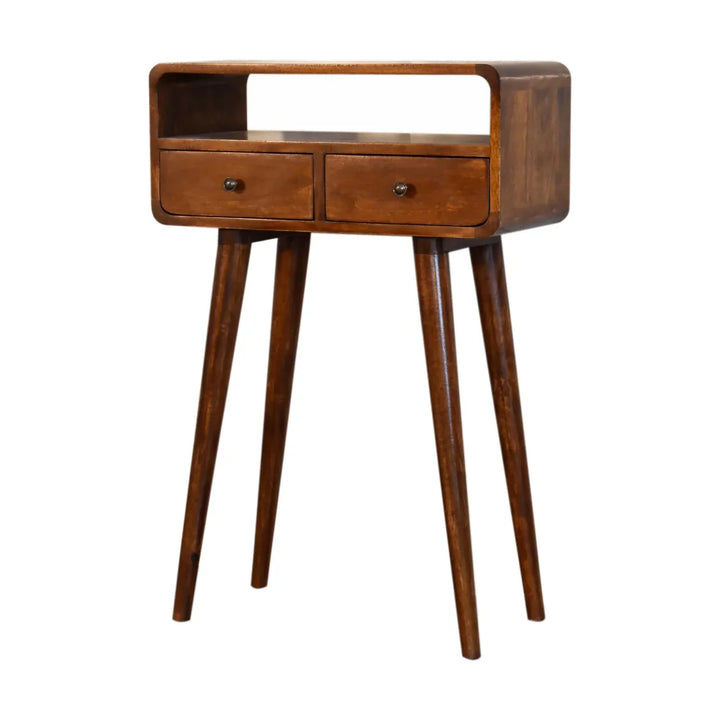 Mini Chestnut Console Table - TidySpaces