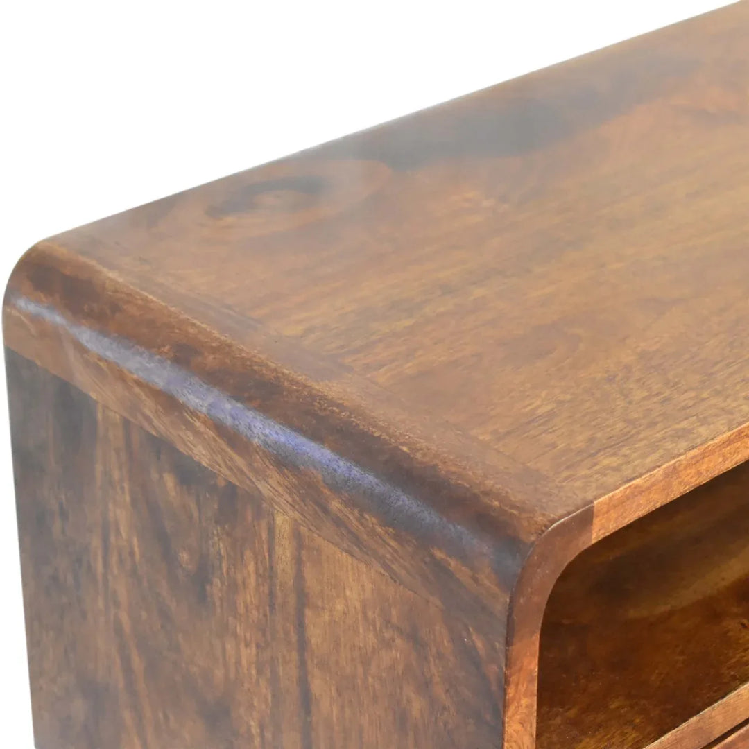 Mini Chestnut Console Table - TidySpaces