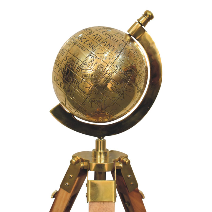 Brass Antique Tripod Globe