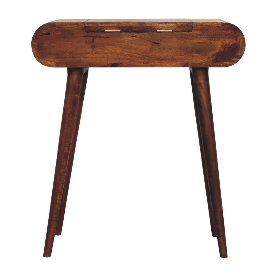 Mini Round Chestnut Fold Vanity - TidySpaces