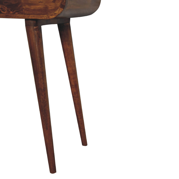 Mini Round Chestnut Fold Vanity - TidySpaces