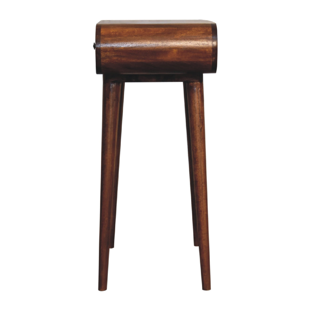 Mini Round Chestnut Fold Vanity - TidySpaces