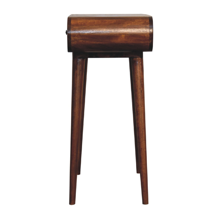 Mini Round Chestnut Fold Vanity - TidySpaces