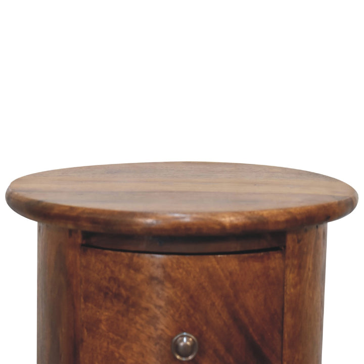 Mini Chestnut Drum Chest - TidySpaces