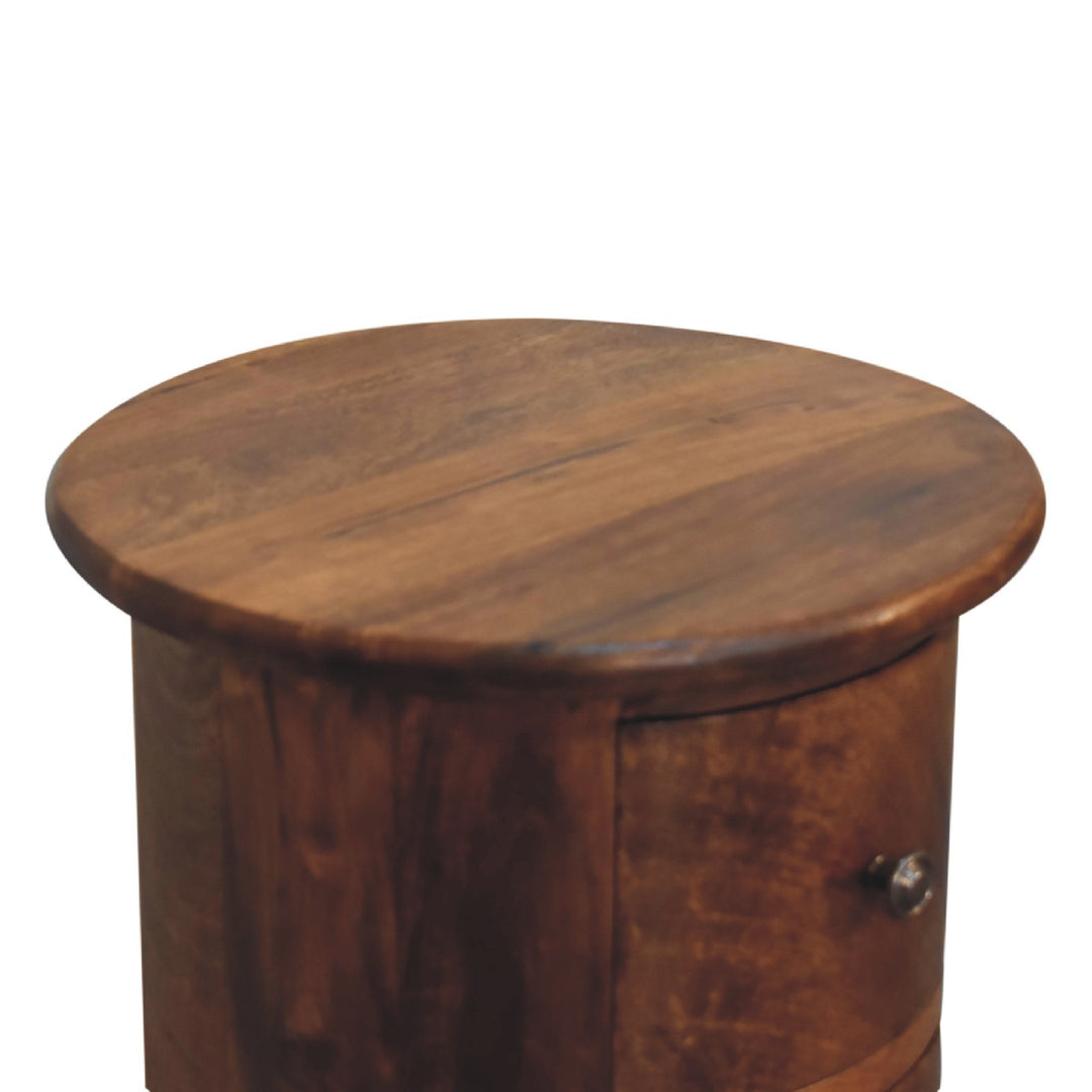 Mini Chestnut Drum Chest - TidySpaces