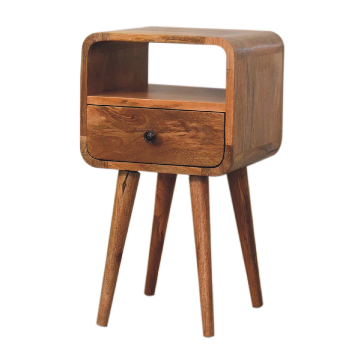 Mini Oakish Curve Open Bedside