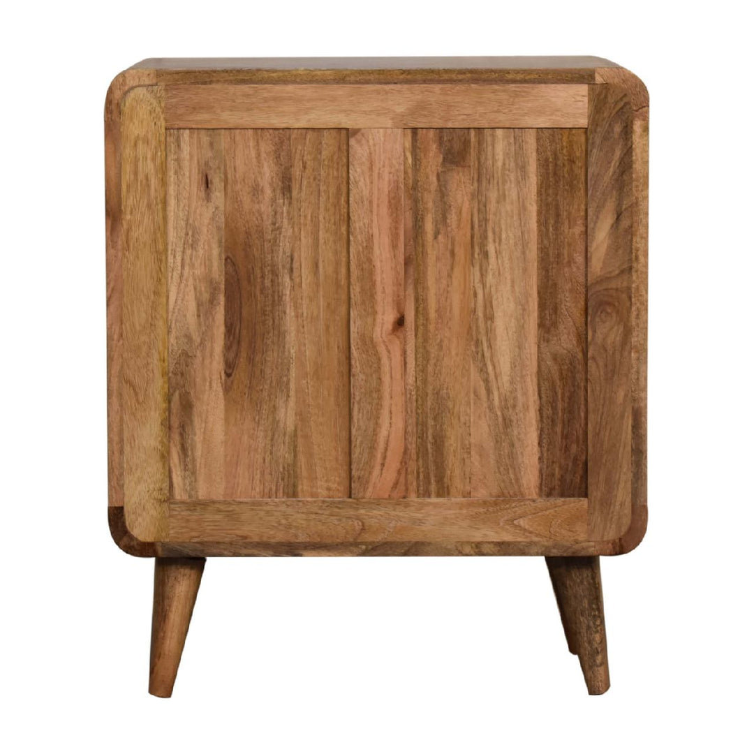 Mini Curved Oak-ish Chest - TidySpaces
