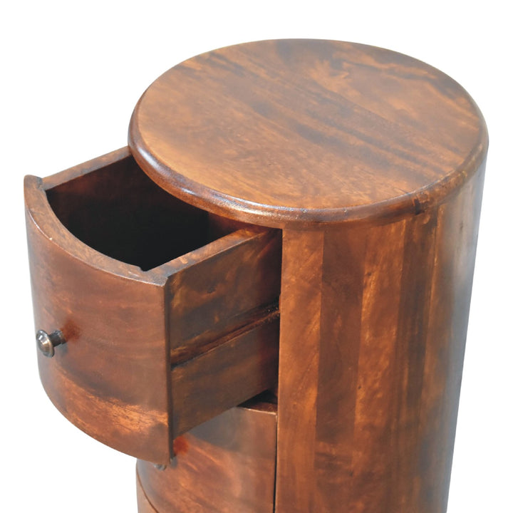 Chestnut Drum Chest - TidySpaces