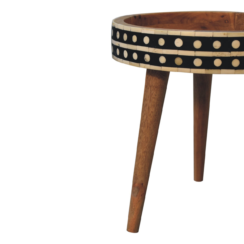 Mini Pattern Nordic End Table - TidySpaces