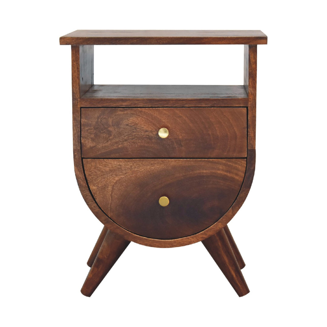 Split Chestnut Bedside - TidySpaces