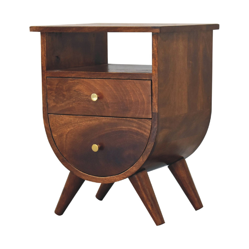Split Chestnut Bedside - TidySpaces