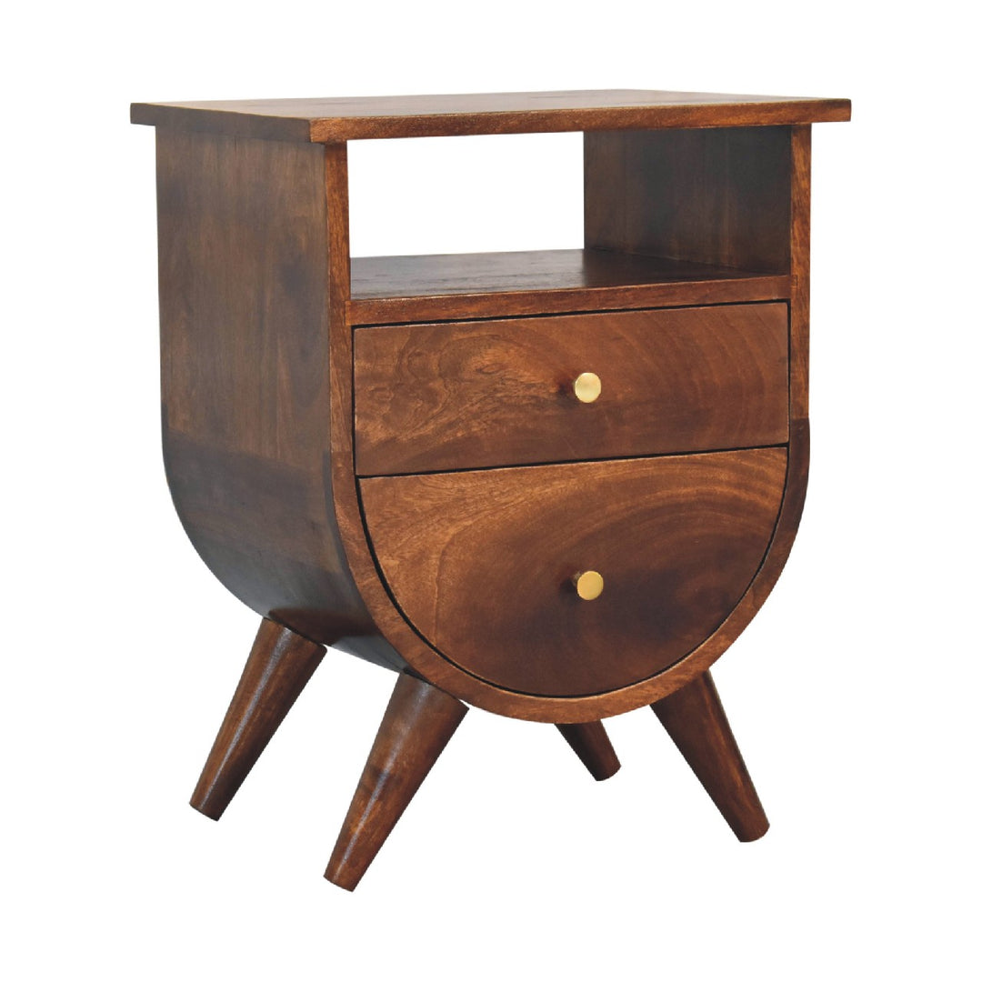 Split Chestnut Bedside - TidySpaces