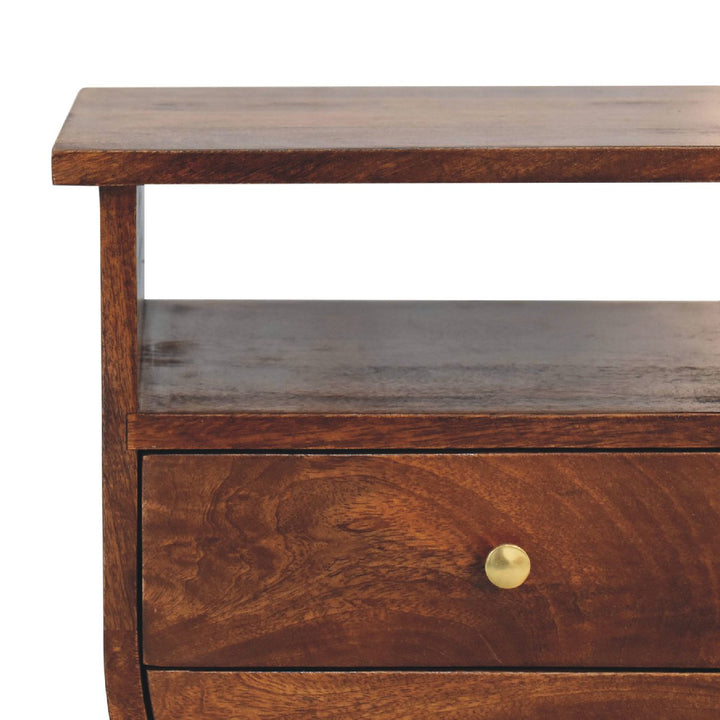 Split Chestnut Bedside - TidySpaces