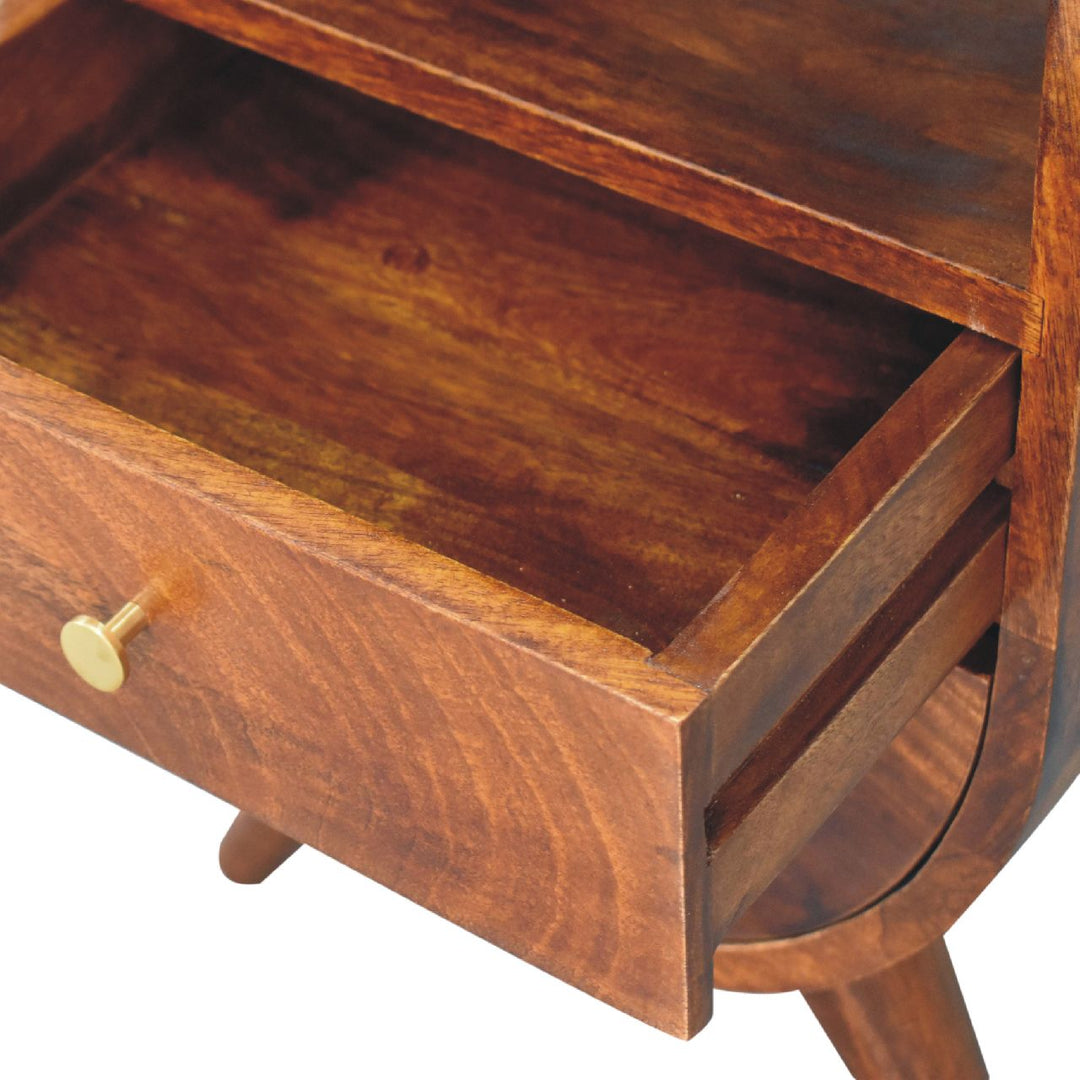 Split Chestnut Bedside - TidySpaces