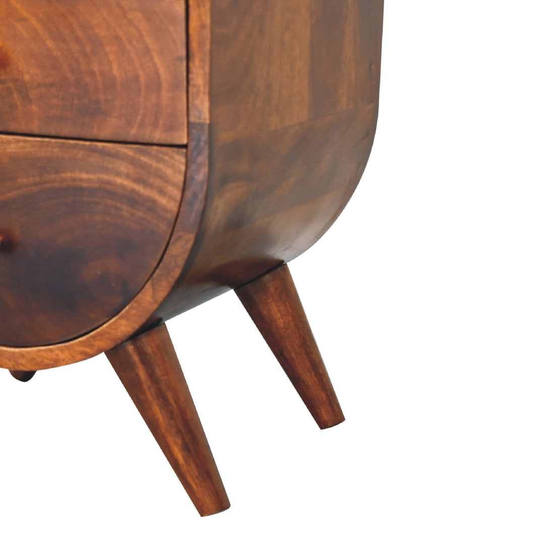 Split Chestnut Bedside - TidySpaces