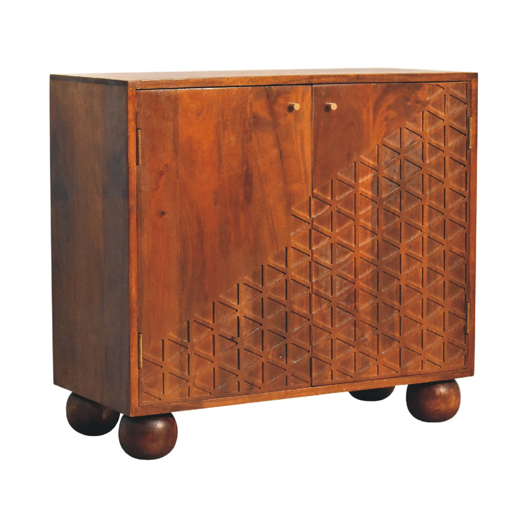 Chestnut Dice Cabinet