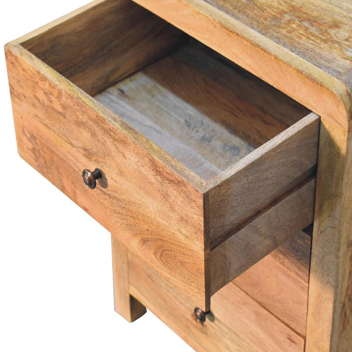 Aspen Oak-ish 3 Drawer Bedside