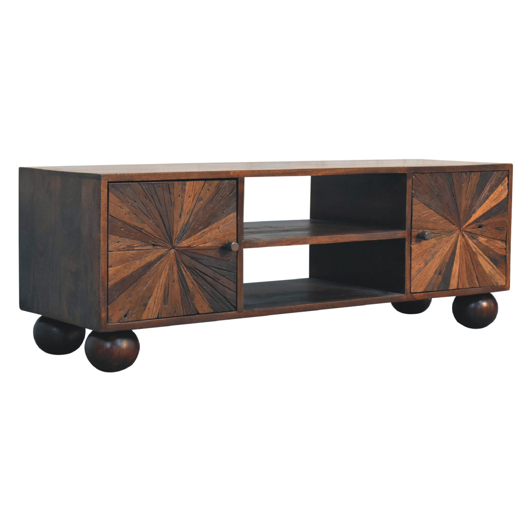 Sunrise Ball Walnut TV Unit