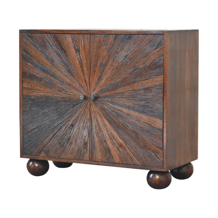 Sunrise Ball Walnut Cabinet