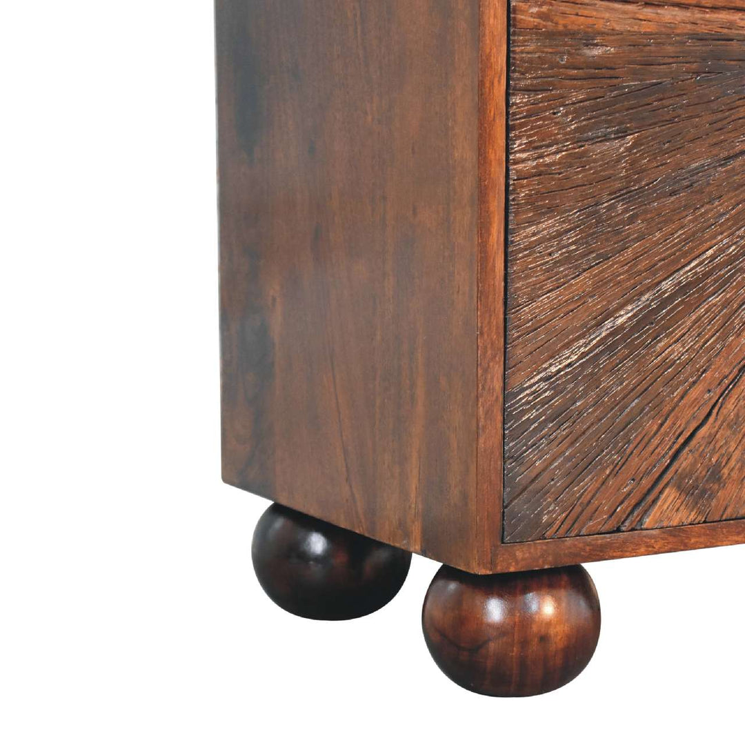 Sunrise Ball Walnut Cabinet