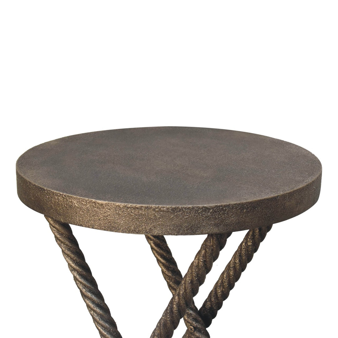 Metallic Rope Side Table