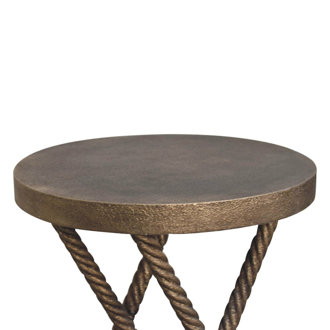 Metallic Rope Side Table