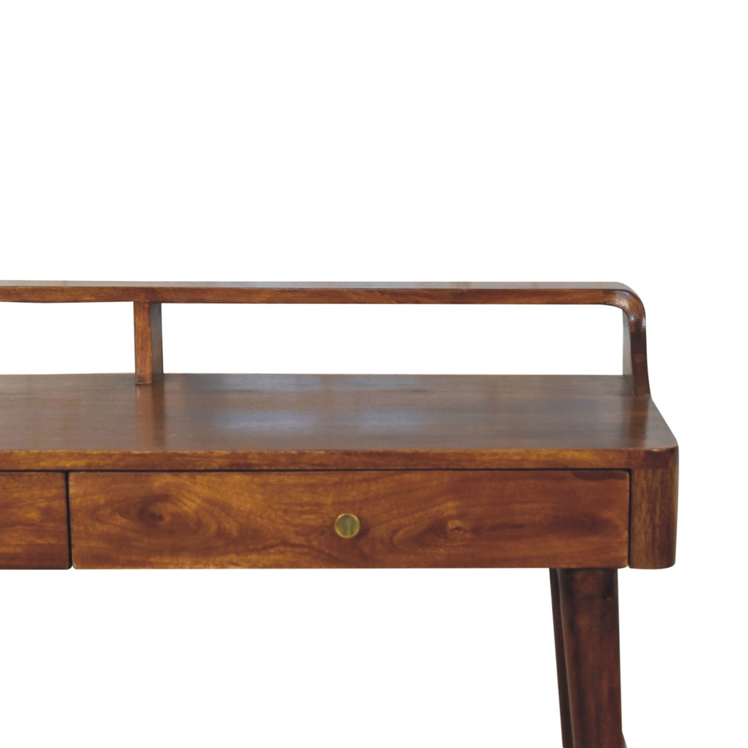 Elevated Chestnut Console Table - TidySpaces