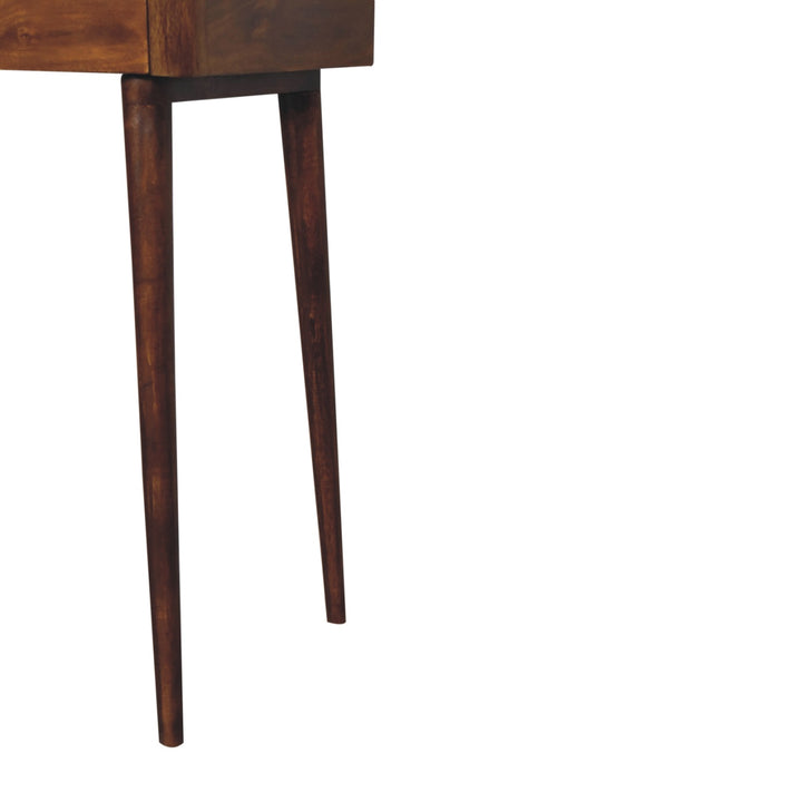 Elevated Chestnut Console Table - TidySpaces