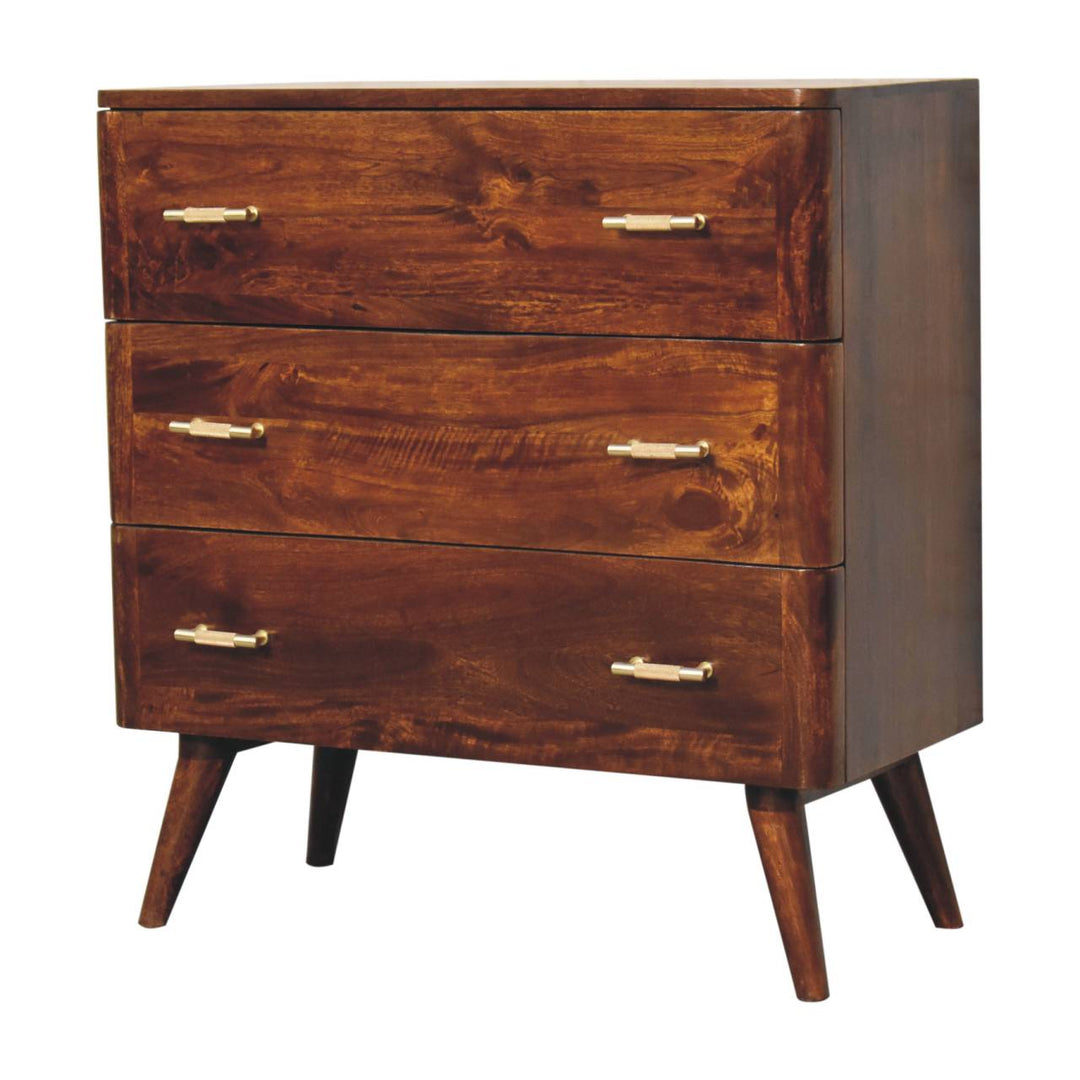 Chestnut T-Bar Chest - TidySpaces