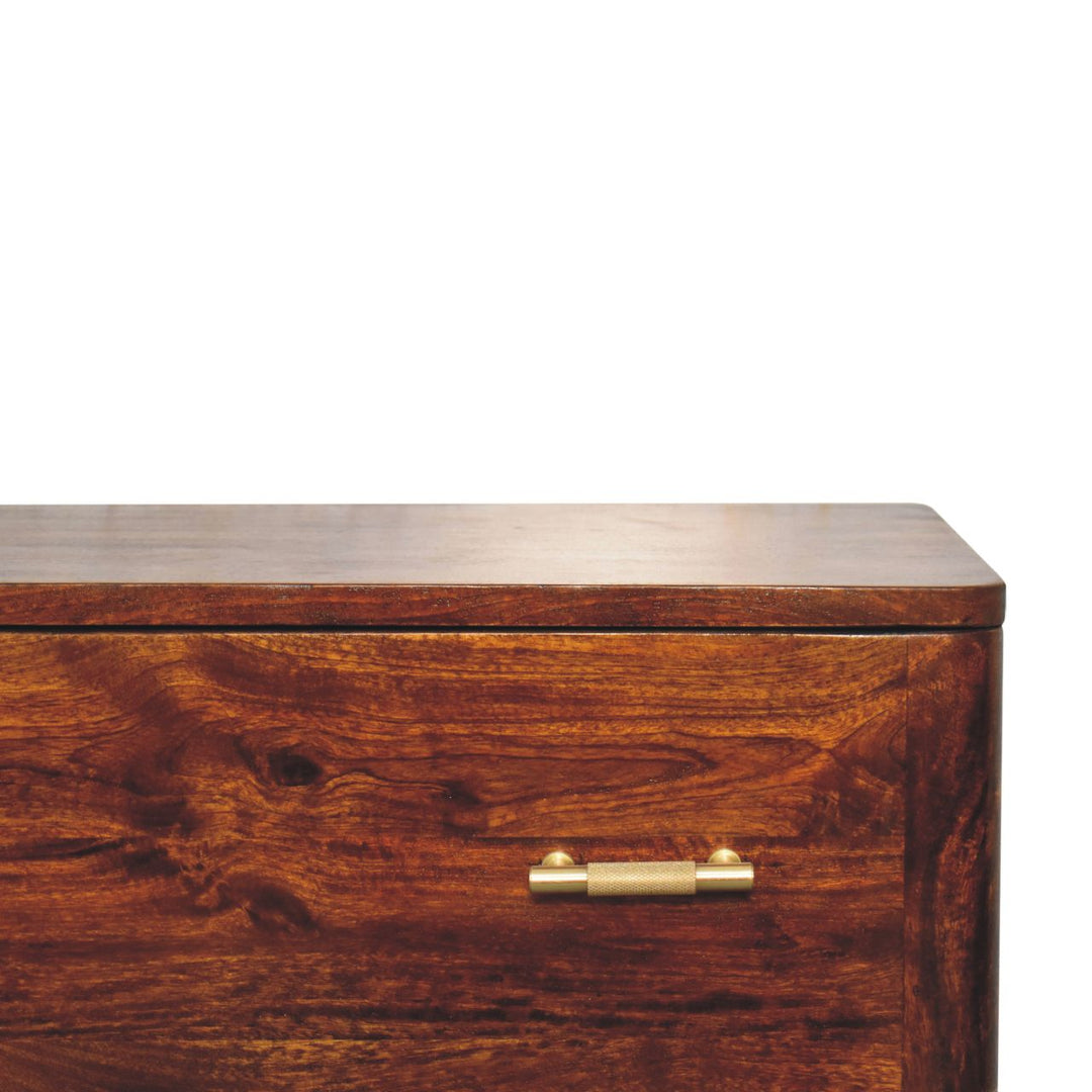 Chestnut T-Bar Chest - TidySpaces