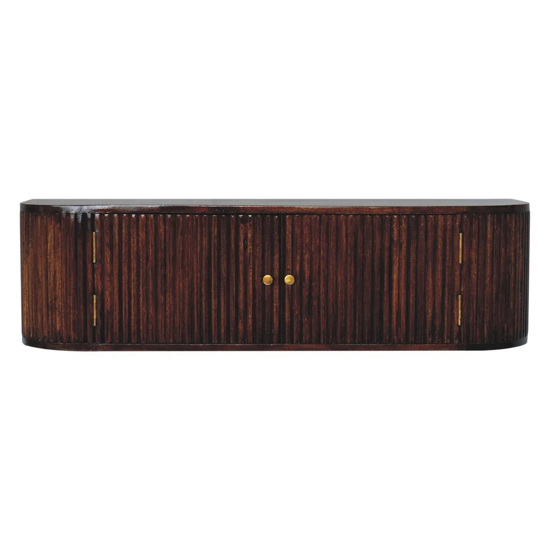 Chunky Chestnut Wall Mounted Console - TidySpaces