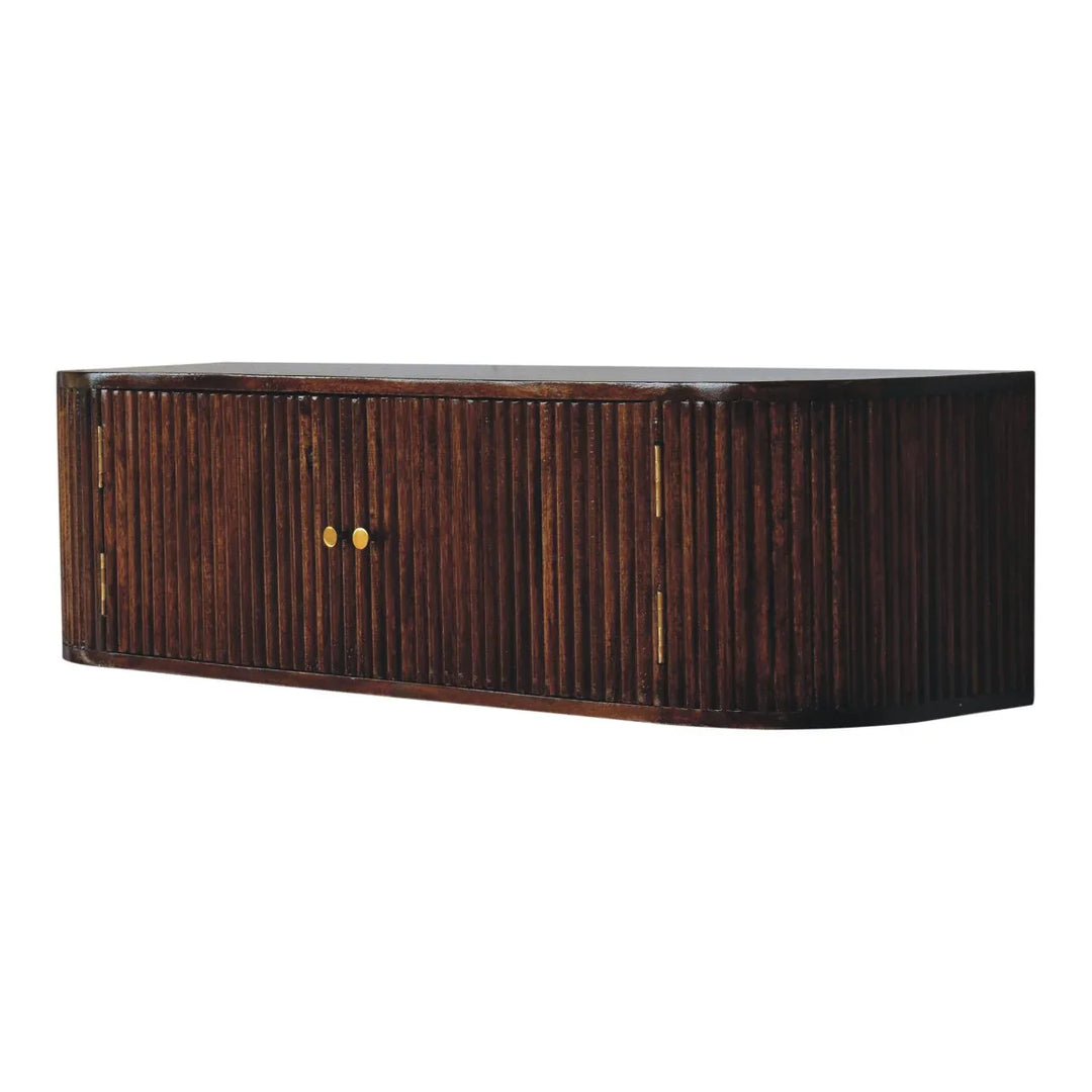 Chunky Chestnut Wall Mounted Console - TidySpaces