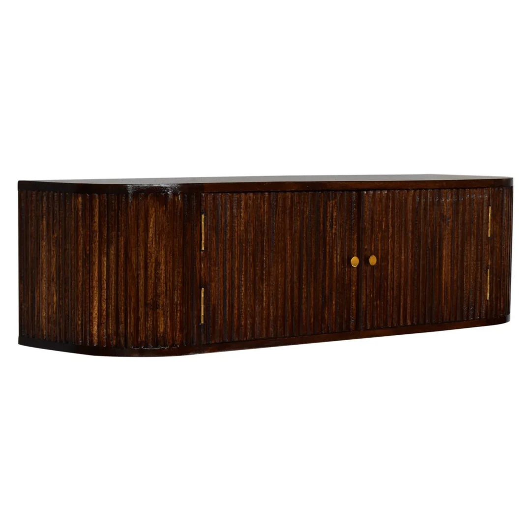 Chunky Chestnut Wall Mounted Console - TidySpaces