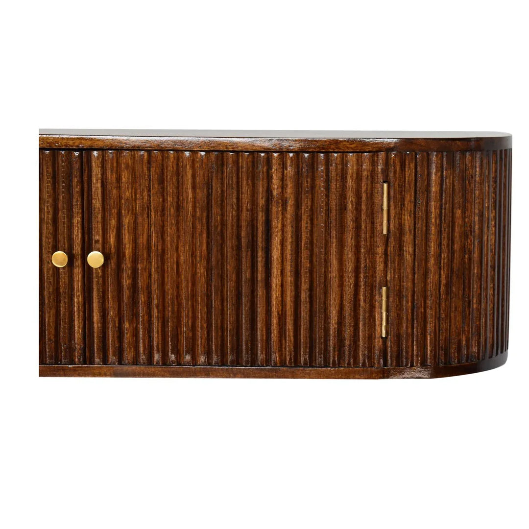 Chunky Chestnut Wall Mounted Console - TidySpaces
