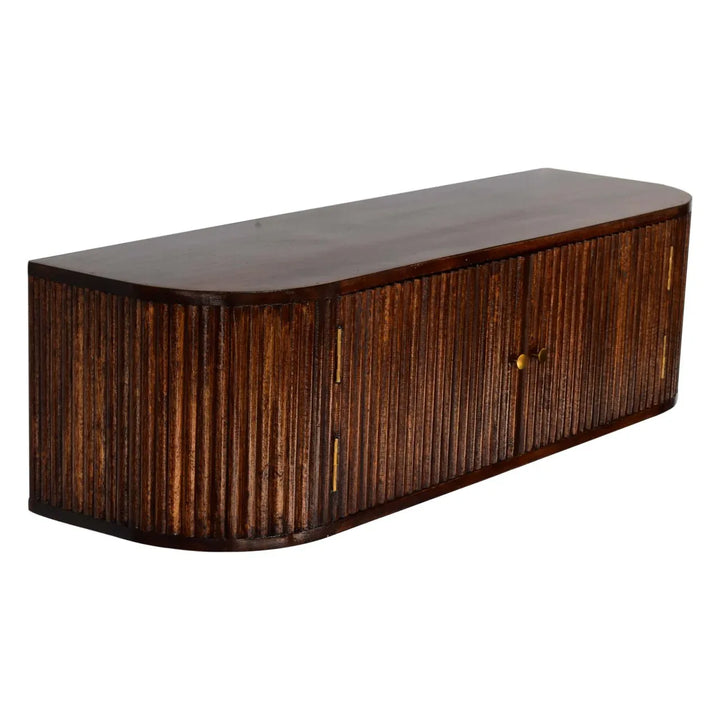 Chunky Chestnut Wall Mounted Console - TidySpaces