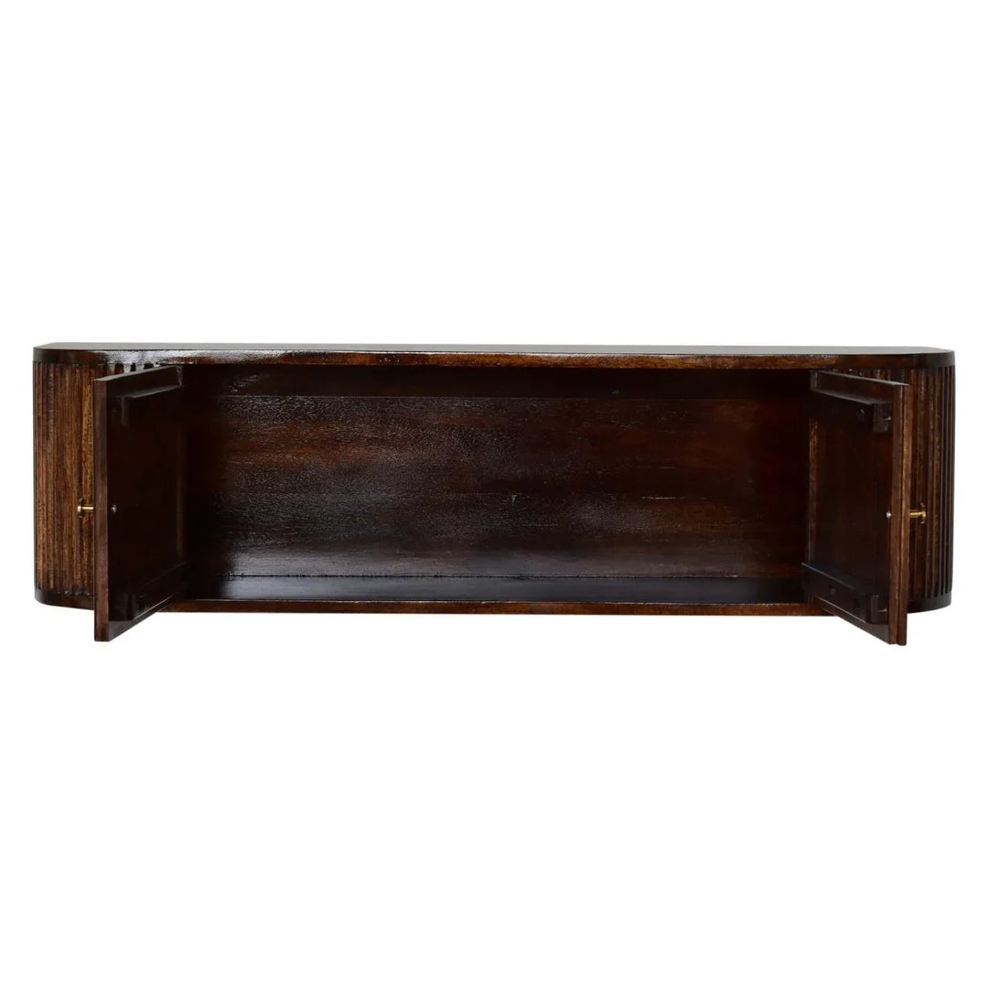 Chunky Chestnut Wall Mounted Console - TidySpaces