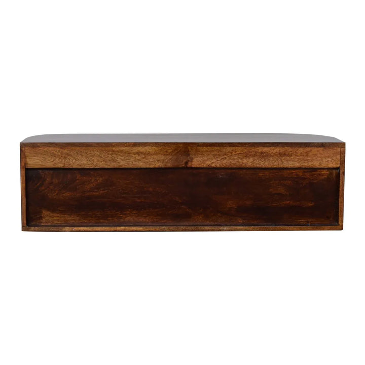 Chunky Chestnut Wall Mounted Console - TidySpaces