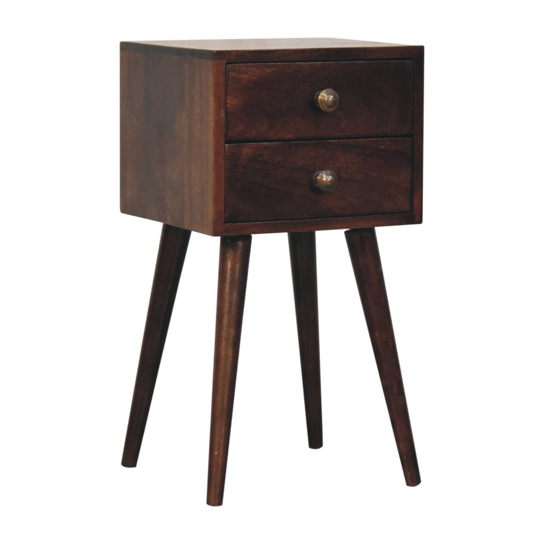 Mini 2 DrawerCalifornia Walnut Bedside