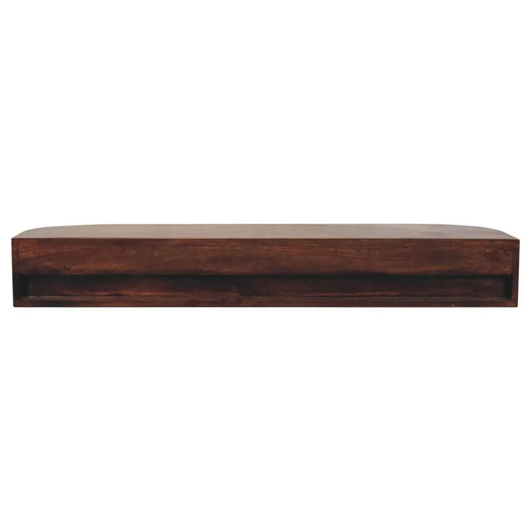 Lunar 2 Drawer Wall Mounted Chestnut Console