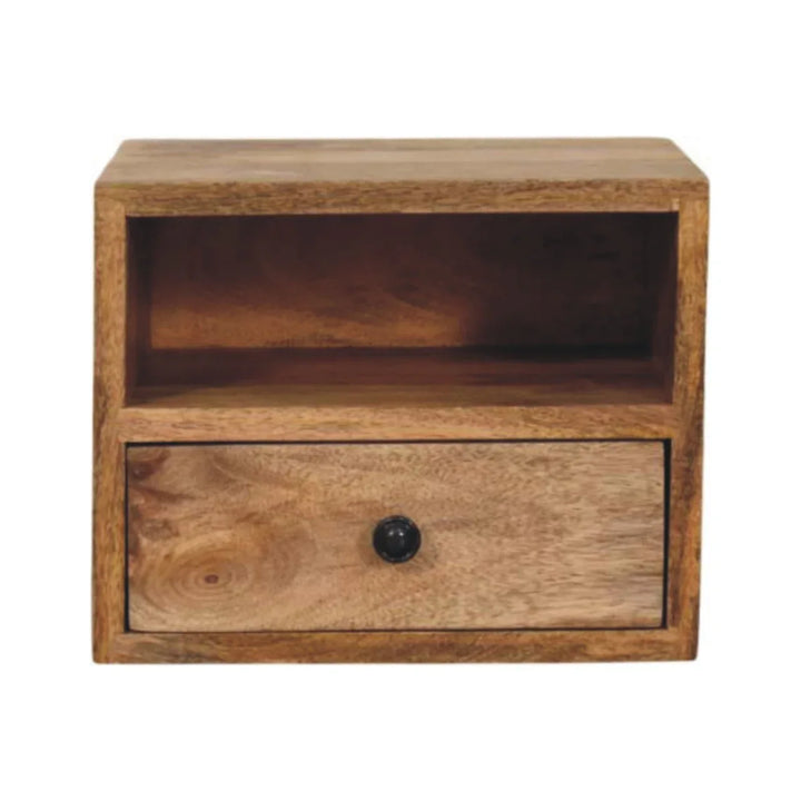 Solis 1-Drawer Oak-ish Wall Mounted Nightstand - TidySpaces