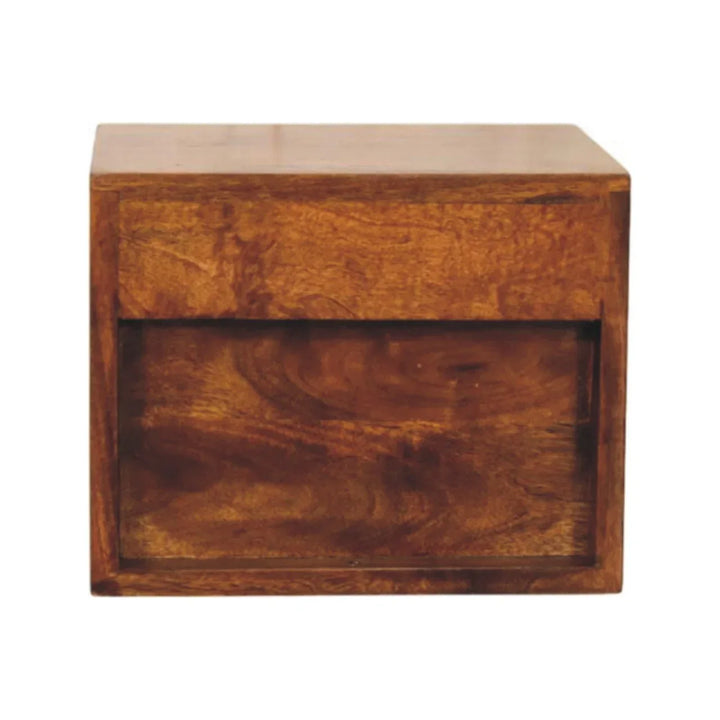 Solis 2-Drawer Chestnut Wall Mounted Nightstand - TidySpaces