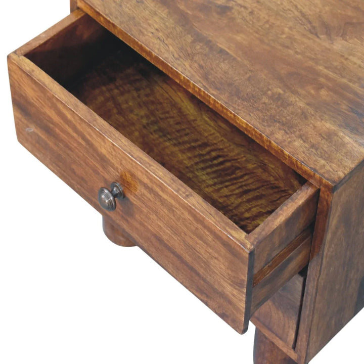 Tula 2 Drawer Chestnut Nightstand - TidySpaces