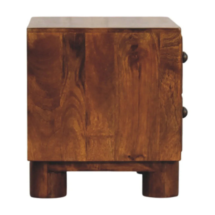 Tula 2 Drawer Chestnut Nightstand - TidySpaces