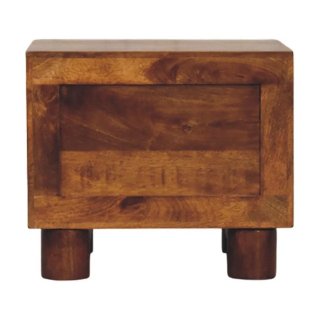 Tula 2 Drawer Chestnut Nightstand - TidySpaces