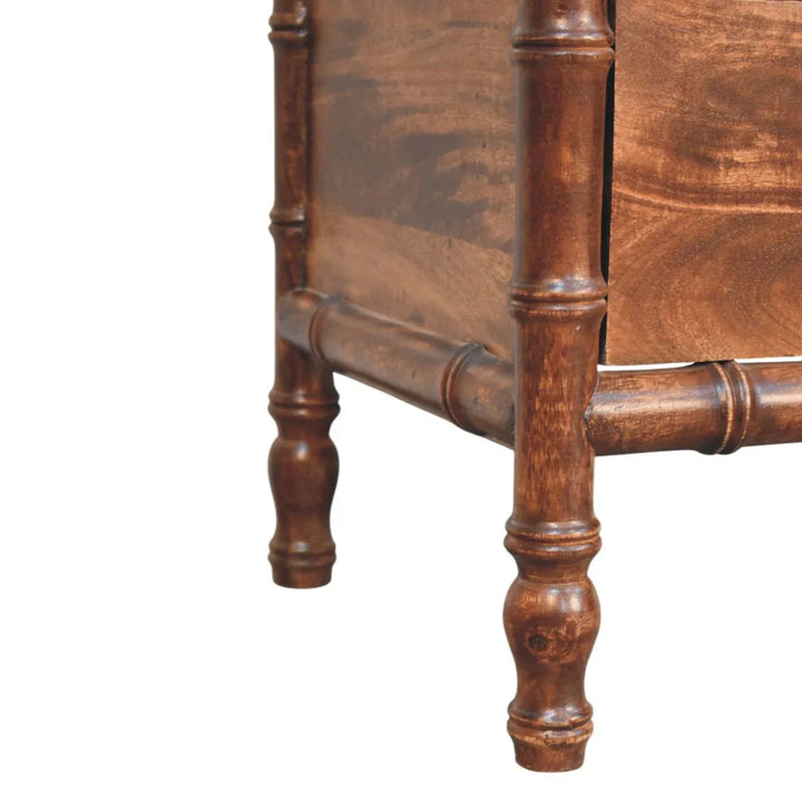 Bamboo Frame Nightstand in Roasted Almond - TidySpaces