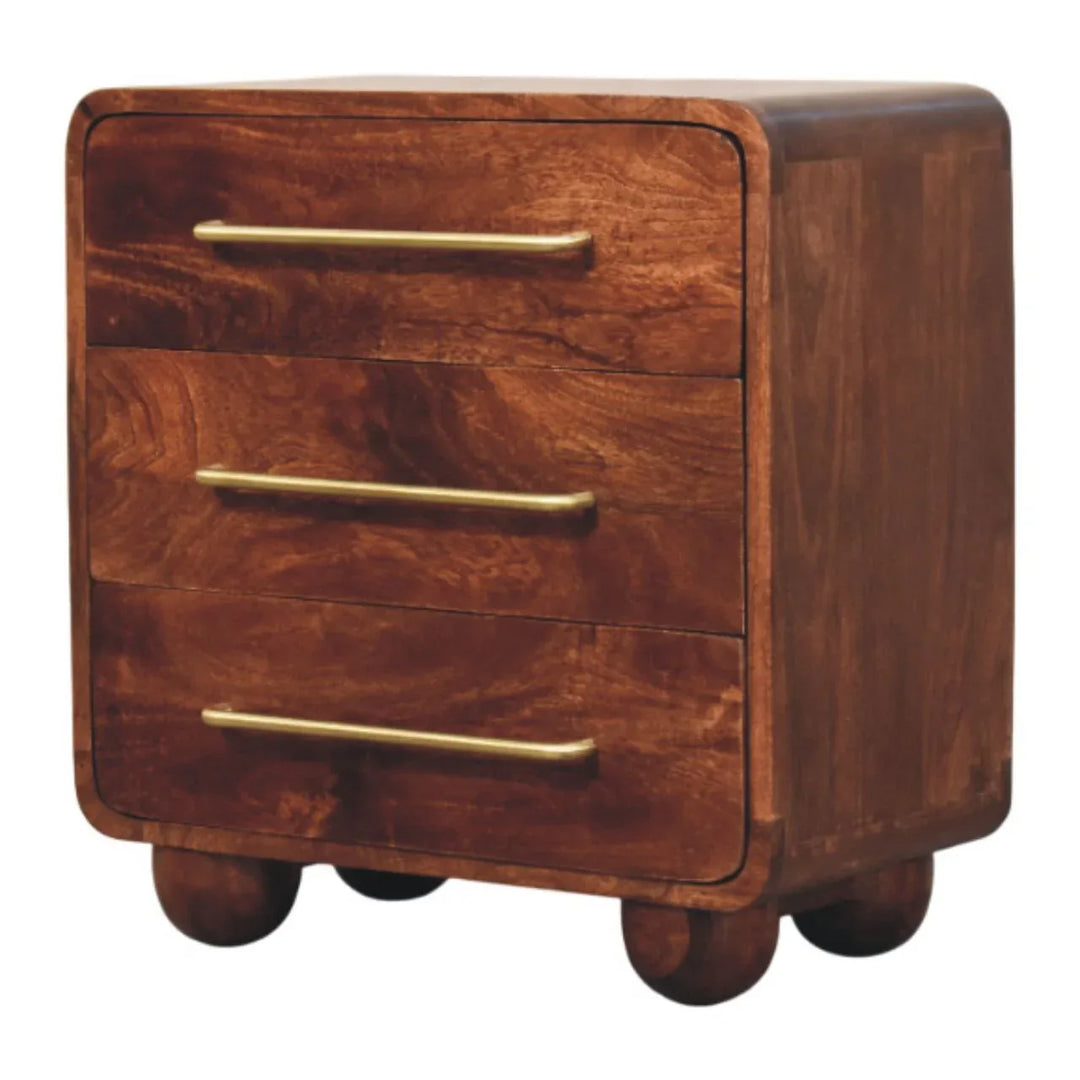 3-Drawer Rounded Chest - TidySpaces