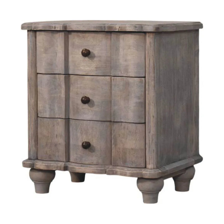 Lume Washed Bedside Table - TidySpaces
