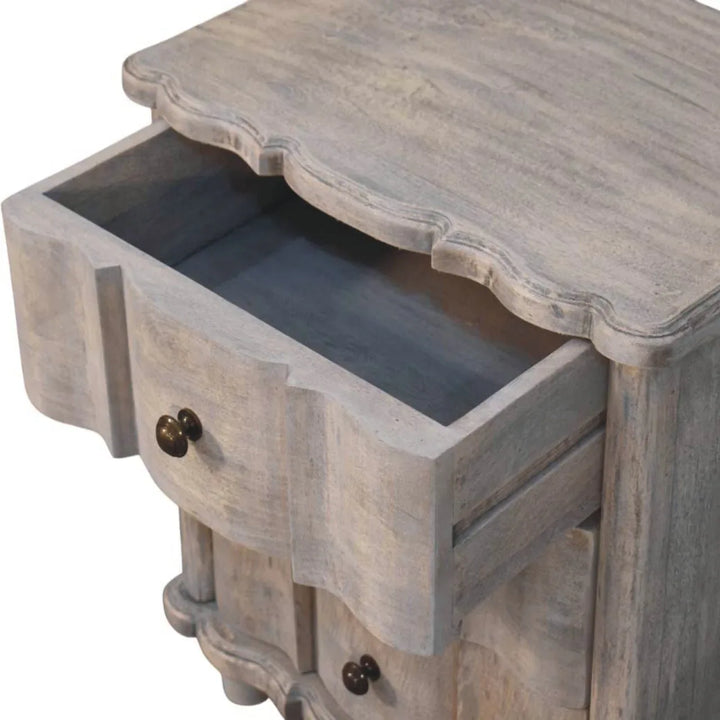 Lume Washed Bedside Table - TidySpaces