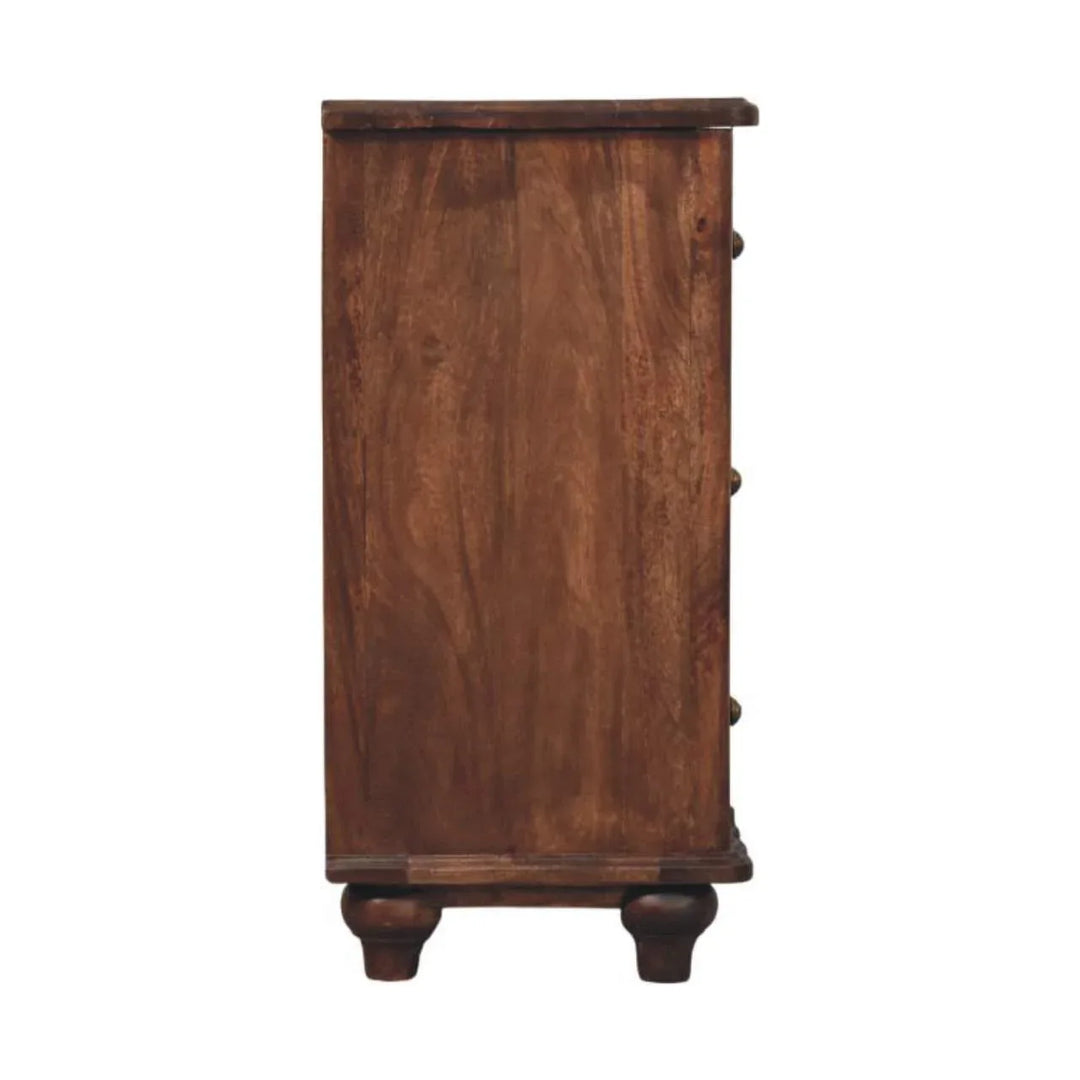 Lume Roasted Panel Chest - TidySpaces